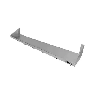 Saro Gewürzregal 6 x 1/6 GN aus Edelstahl und 1200x210x160mm