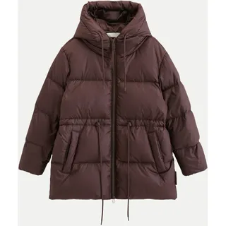 Puffer-Daunenjacke Braun XS