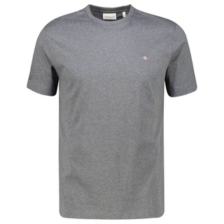 Gant T-Shirt Herren T-Shirt SHIELD Regular Fit (1-tlg) grau L