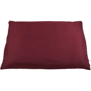 Tierra Zen Kissen rechteckig gepolstert Baumwolle 75 x 69 cm, Bordeaux, 75 x 69 cm