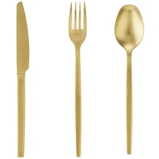 36 tlg. Besteckset ALEX GOLD, mit gold, matte PVD Beschichtung, Chromnickelstahl 18/10