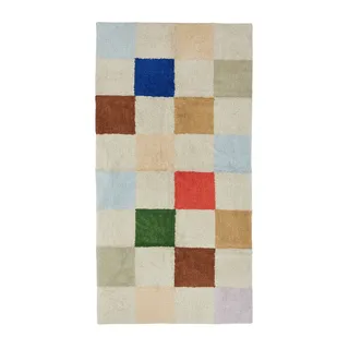 OYOY Chess Wollteppich 84 x 168 cm Mehrfarbig