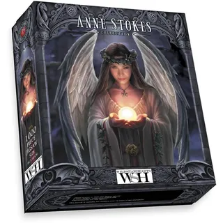 Yule Angel Puzzle mit 1000 Teilen, Anne Stokes Kunstwerk Gothic Okkulter dunkler Fantasy-Druck (inkl. Poster-Puzzle-Anleitung)