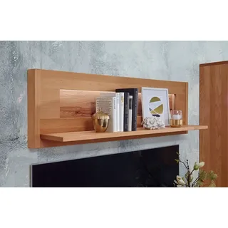 Wandregal inkl. Beleuchtung 123cm Massivholz Kernbuche geölt NEU OVP!!!