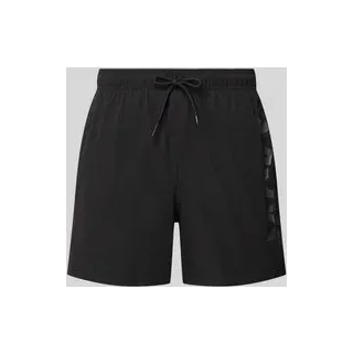 JACK & JONES Badeshorts JPSTMAUI WAVE LOGO SWIM SHORTS SN Schwarz XXL