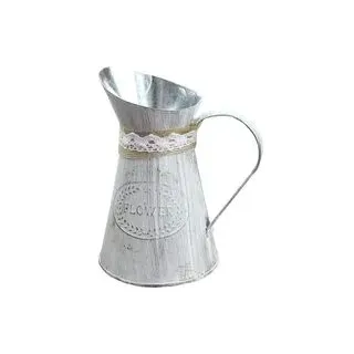 2er-set Blumenkrug Im Landhausstil, Shabby Chic, Dekorative Vase, Vintage-blumenvase, Milchkrug, Shabby Chic, Rustikaler Landhauskrug, Blumenvase, Vintage-metallblumenvase, Vintage-shabby-chic-stil