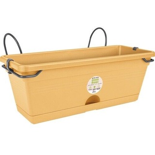 Blumenkasten-Set elho Green Basics Kunststoff 30x19x16 cm terracotta inkl. Halte