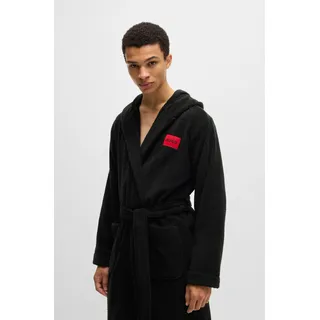 hugo underwear Bademantel »Terry Gown Hooded«, mit Kapuze & kontrastfarbenen Logo HUGO Underwear Black