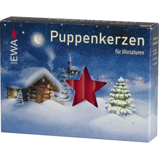 SAICO Original Adventskerze Puppenkerzen Rot 40 Stück BxHxT 0,7x6,5x0,7cm NEU rot