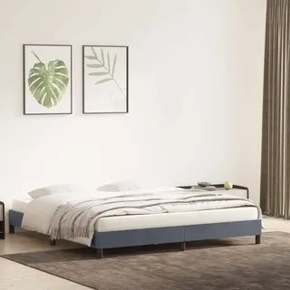 Möbel Bettgestell ohne Matratze Dunkelgrau 180x220 cm Samt - Klassische Betten &31172 - Grau