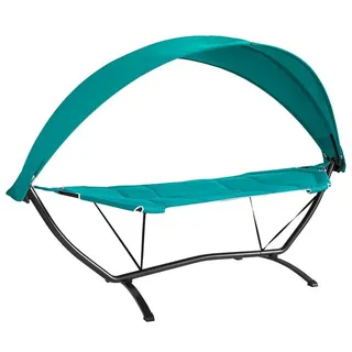 SoBuy Hängematte 273 x 115 cm Blau/Türkis
