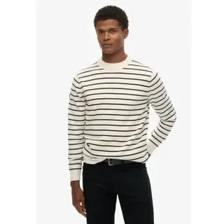 Superdry für Herren. M6110727A Bretonischer Pullover in Beige von Merchant (XL), Lässig, Baumwolle