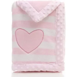 Schlafdecke,Babydecke Herbst und Winter Doppelschichten Flanell Weiche Babydecke,Rosa,75*100cm - Rosa
