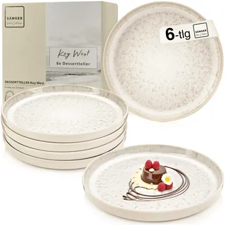 sänger Dessertteller Creme 6er Set