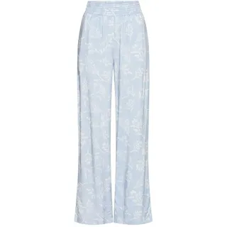 LASCANA Pyjamahose Blau/Grau 34