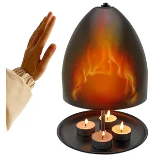 Metall Teelichtofen, Teelichtofen Kerzenheizer, Heizkörper und Teelicht Kerze Raumheizungen, große Raumkerzen Ofen und Heizungshalter für stabile Räume, Büros, Wohnzimmer, Schlafzimmer