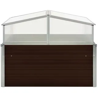 vidaXL Gewächshaus 100 x 100 x 85 cm Braun