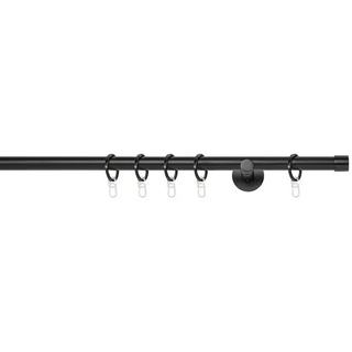 Stilgarnitur Function Cap  (Länge Gardinenstange: 180 cm, Schwarz)