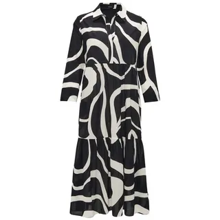 Opus Hemdblusenkleid A-Linie Schwarz 34