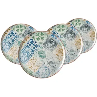 Ritzenhoff & Breker Pizzateller Roma Antica 31,5 cm grün 4er Set