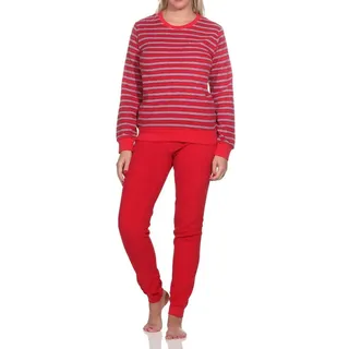 normann Frottee Pyjama Damen rot 48-50