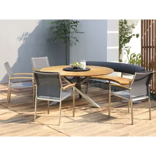 Zebra Gartenmöbel-Set Setax-Oryx Edge-Onyx, aus recyceltem Teakholz