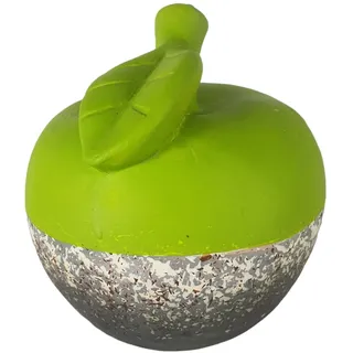 Aspinaworld Deko Apfel Figur grün 14 cm, Keramik Apfel, Obst Deko, Apfel Figur, Apfel Deko