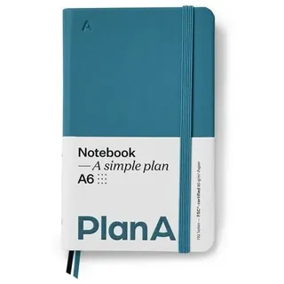 Notizbuch A6 Hardcover Punktiert Pacific Blue
