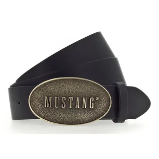 Mustang Damengürtel Leder schwarz 90