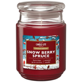 Candle-liteTM Duftkerze Duftkerze Snow Berry Spruce - 510g (Einzelartikel) rot