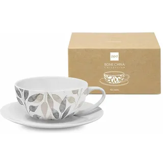 ppd, Tasse, Scandic Leaves white Bone China T-Mug 350 ml (350 ml, 1x)