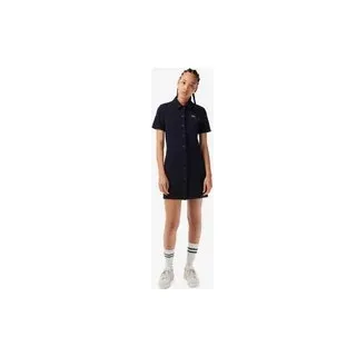Lacoste Minimal Logo Damen Kleid marineblau - 32