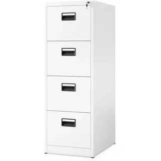 Jan Nowak V004A Aktenschrank 132 x 46 x 62 cm Weiß