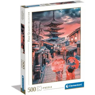 Clementoni Evening in Kyoto Puzzle 500 Teile | für Kinder & Erwachsene in 49 x 36 cm - Kinder Puzzle, 35525