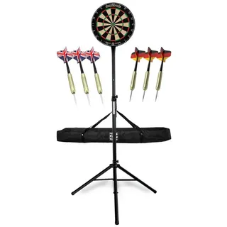 Stagecaptain DBS-1715 BullsEye Pro Sisal inkl. 6 Dartpfeilen und 12 Flights