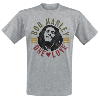 Bob Marley T-Shirt - One Love Vintage - 3XL - für Männer - Größe 3XL - grau meliert  - Lizenziertes Merchandise!