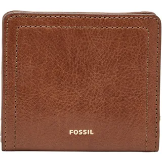 Fossil Damen Logan Leder RFID-blockierende Bifold Geldbörse, Braun, Einheitsgröße - 10.2 cm x 2.5 cm x 8.9 cm