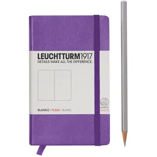 LEUCHTTURM1917 338742 Notizbuch Pocket (A6), Hardcover, blanko, lila