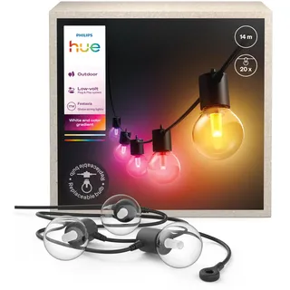 Philips Festavia Globe Außenlichterkette LED 14 m Weiß