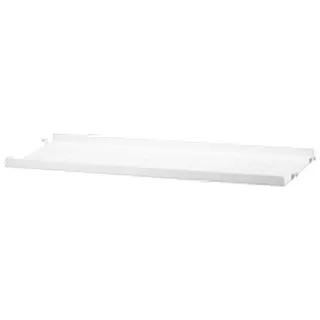String Regalboden Metall 58 x 20 cm Weiß