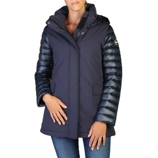Colmar Damen Jacke Mantel Anorak Parka Winterjacke, mit Kapuze , Größe:42, Farbe:Blau-bavy