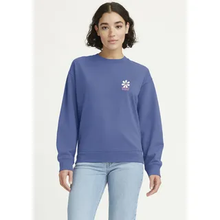 Sweatshirt LEVI'S Gr. L (40), blau (crew bw schoolyard) Damen Sweatshirts