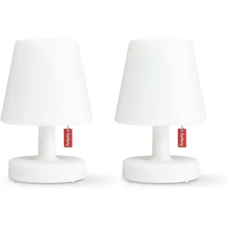 Fatboy Edison La Surprise DUO pack LED Tischlampe Mini - Dimmbare Nachttischlampe mit Ladefunktion - Kabellos - Akku für 6 bis 20 Stunden - 3000K Leselampe - Indoor Outdoor Tischleuchte - 15cm Höhe