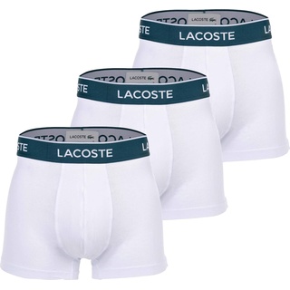 Lacoste, Herren, Unterhosen, 3er Pack Basic Retro-Short / Pant, Weiss, (XXL, 3er Pack)