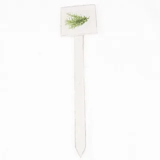 Marabellas Shop Gartenstecker Kräuterstecker Pflanzenschild ca. 13 x 13 x 58 cm Holz Pflanzschild