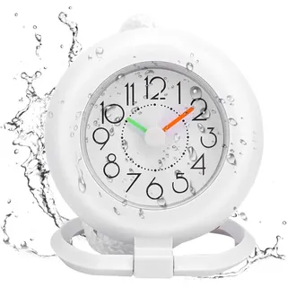 Badezimmeruhr, Kleine Badezimmeruhr, Wasserdichter Duschtimer, Digitaler Wecker