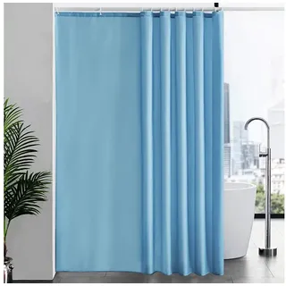 LuxusKollektion Duschvorhang Duschvorhang Überlänge 200x240cm H240 x B200 cm (1er Pack) Hellblau blau
