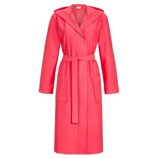 Ringella Unisex-Bademantel aus Frottee mit Kapuze und Bindegürtel, aufgesetzte Taschen, 45% Viskose 35% Polyester 20% Baumwolle (Frottee), Kapuze, Gürtel, Länge ca. 120 cm rosa L