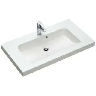 Pelipal Balto Mineralmarmor-Waschtisch BLMMWT57-640-W, B:645, H:76, T:462mm BLMMWT57-640-W