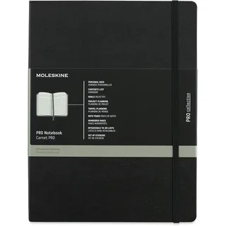 Moleskine Notizbuch Pro-Notizbuch XL 13 x 21 cm Schwarz